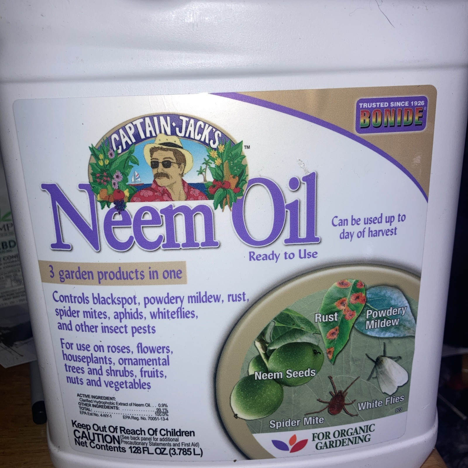 Bonide NEEM Oil(Captain Jack’s)128 Oz(gal.) 3-1 Spray New