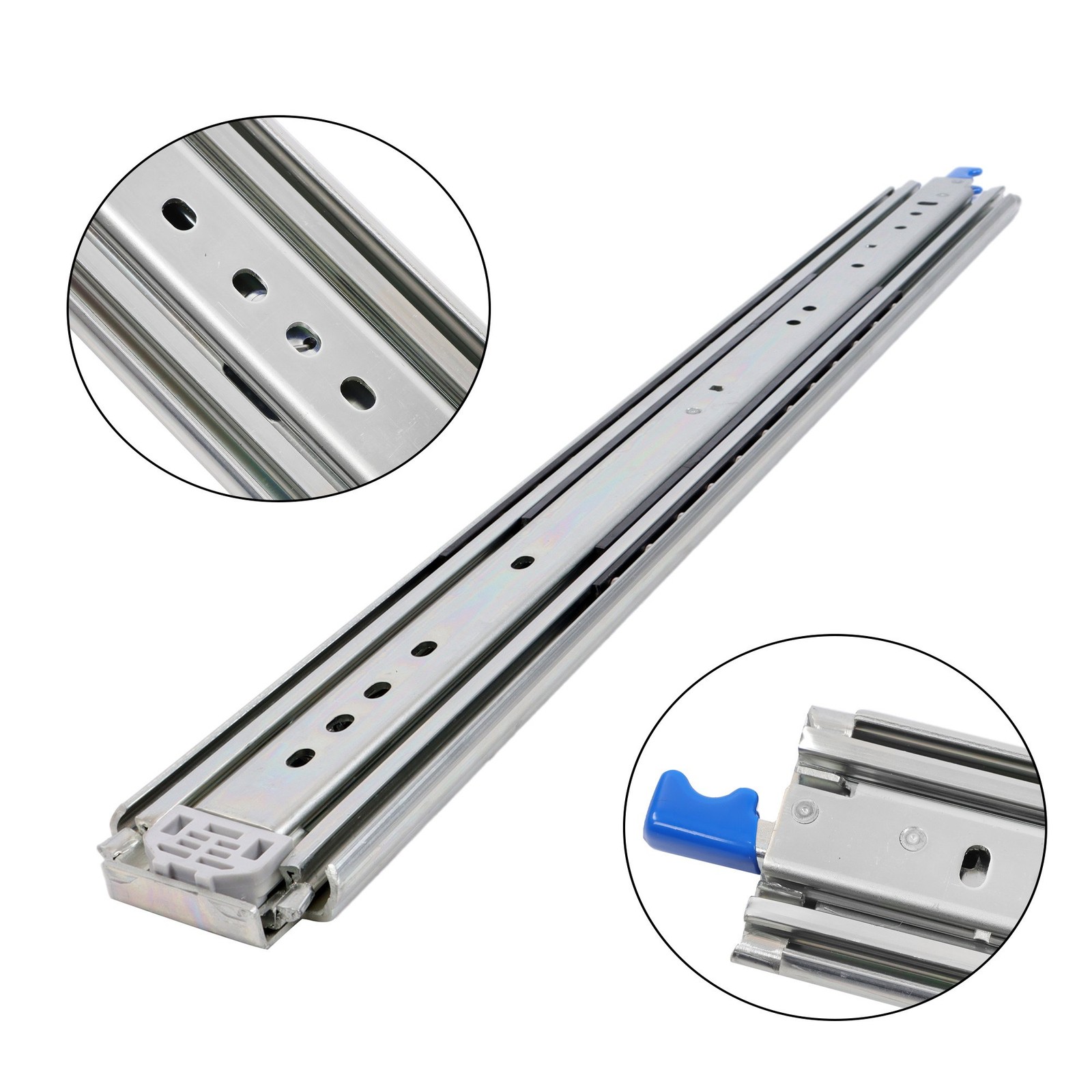 26 Inch 500lb Load Drawer Slides with Lock - Full Extension Ball Bearing