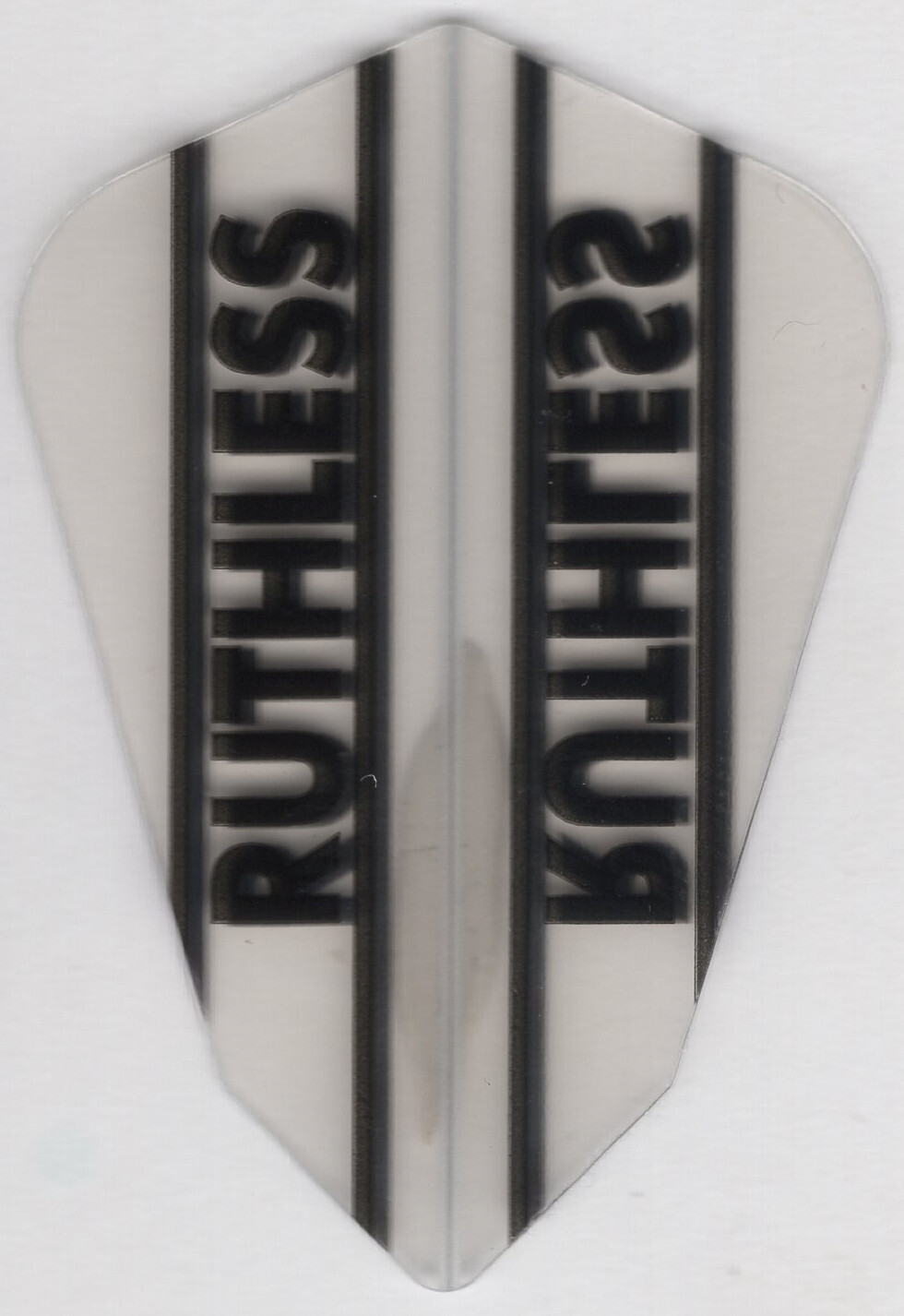 Clear Fantail RUTHLESS Dart Flights: 3 per set