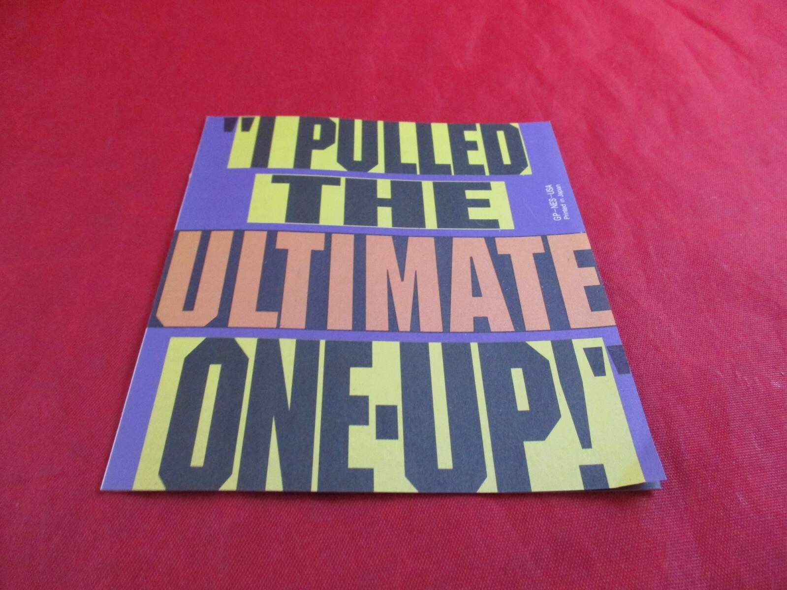 I Pulled the Ultimate One-Up (1-Up) Nintendo NES Nintendo Power Promo Insert