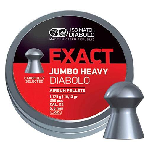 JSB Diabolo Exact Jumbo Heavy .22 Cal 18.13 gr.- 250 Ct.