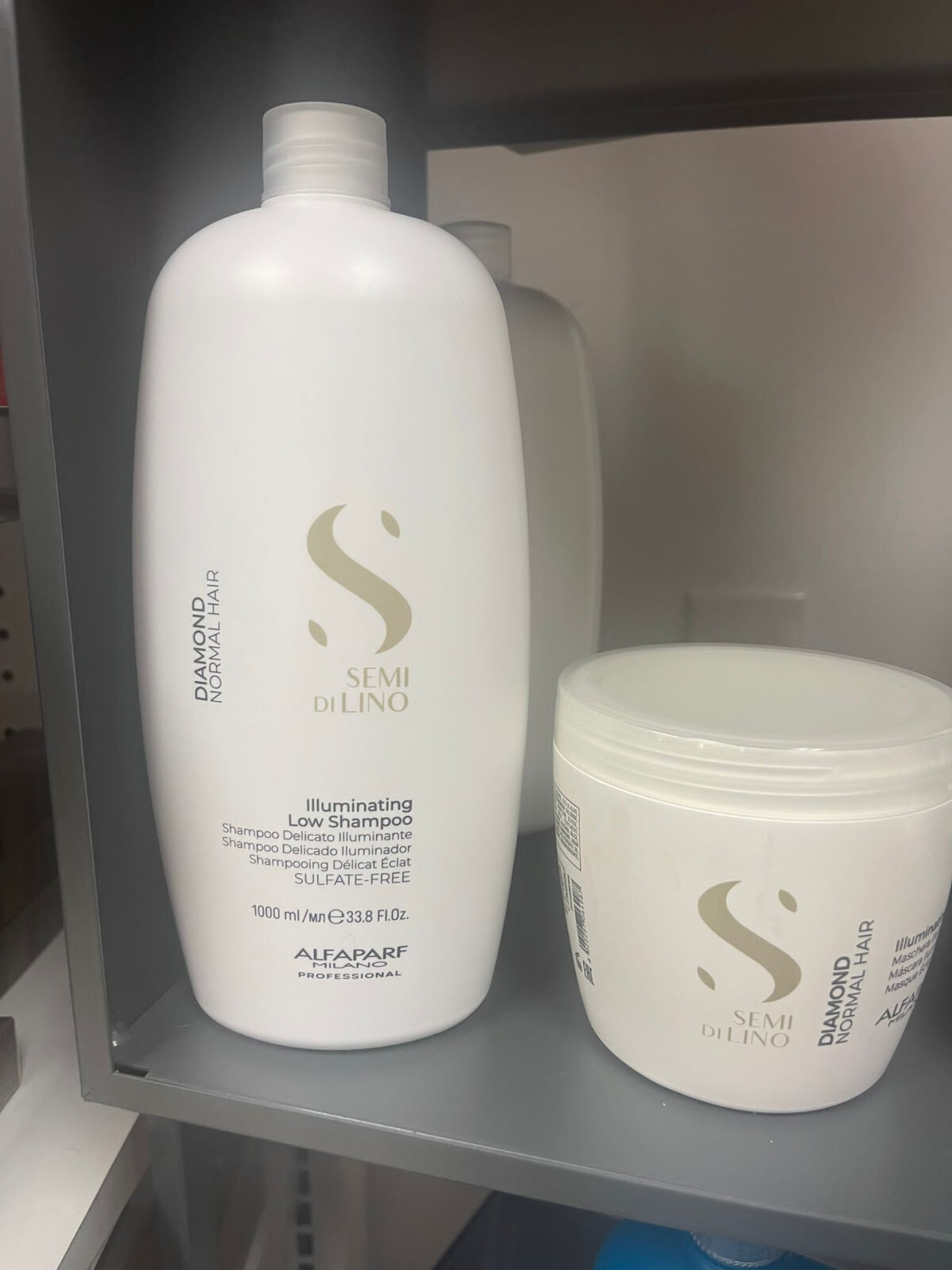 Alfaparf Semi Di Lino Diamond Illuminating Hair Care Set - Shampoo & Mask Combo