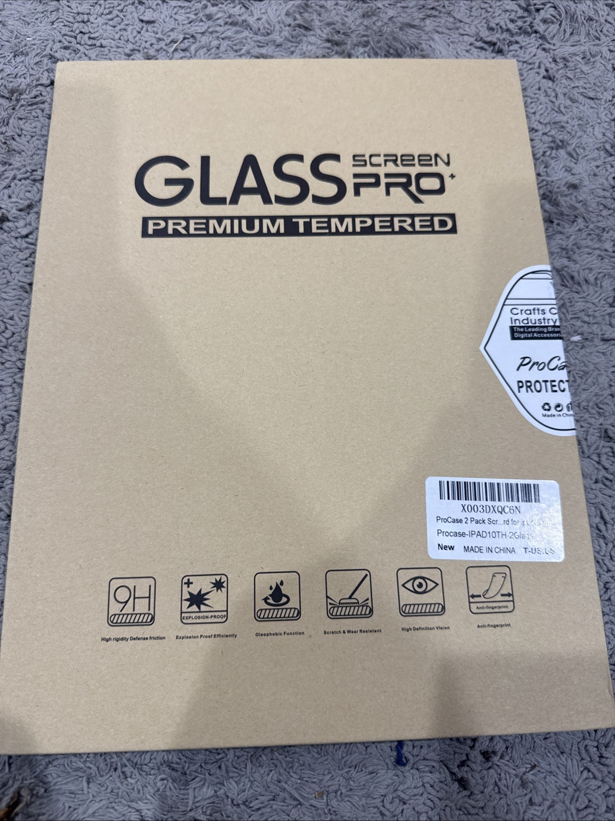 Glass Screen Pro Premium Tempered Protection for Ipad 10Th Generation 2 Pack