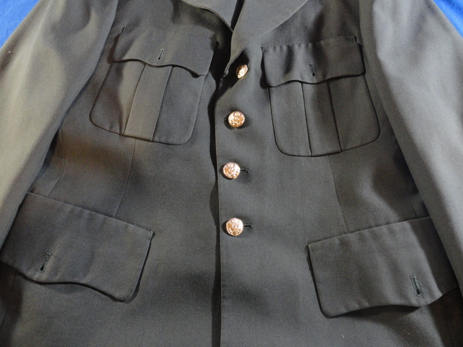 USGI US ARMY CLASS A MENS DRESS GREEN SERGE AG-489 COAT JACKET UNIFORM 42L