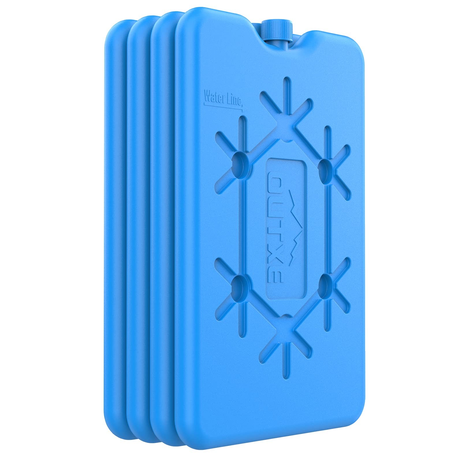 Ice Packs for Lunch Box 4 Pack Blue Reusable Ultra–Thin Freezer Packs for Cooler