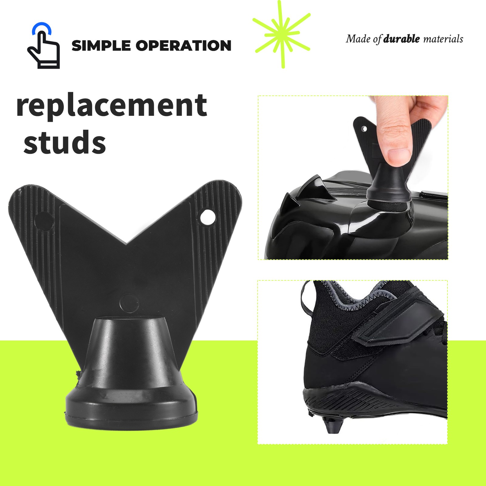 12 PCS Football Boot Spikes Professional Soccer Boot Cleats M5 Replacement1261