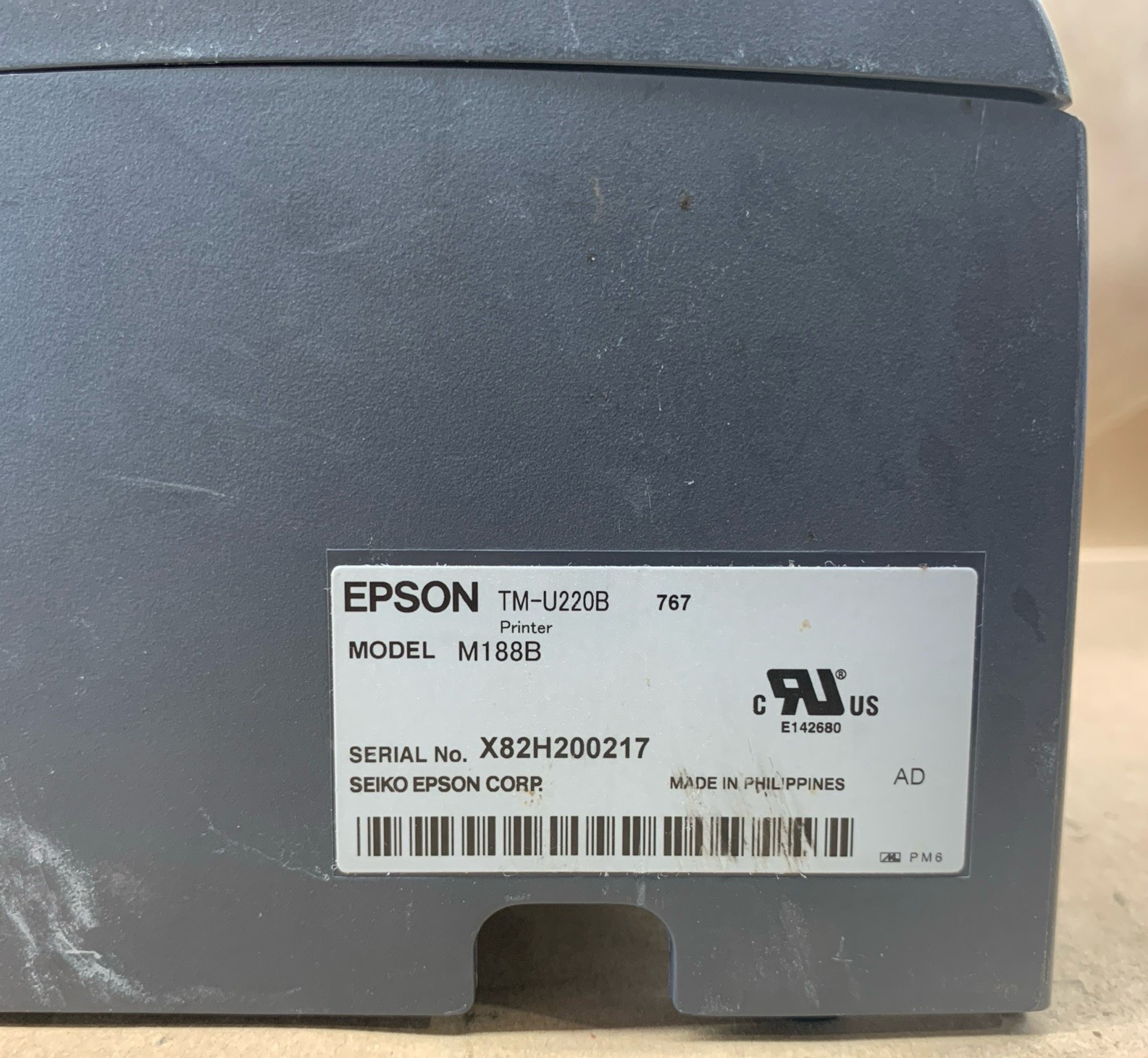 Epson TM-U220B Dot Matrix POS Receipt Printer Ethernet USB M188B TESTED WORKING
