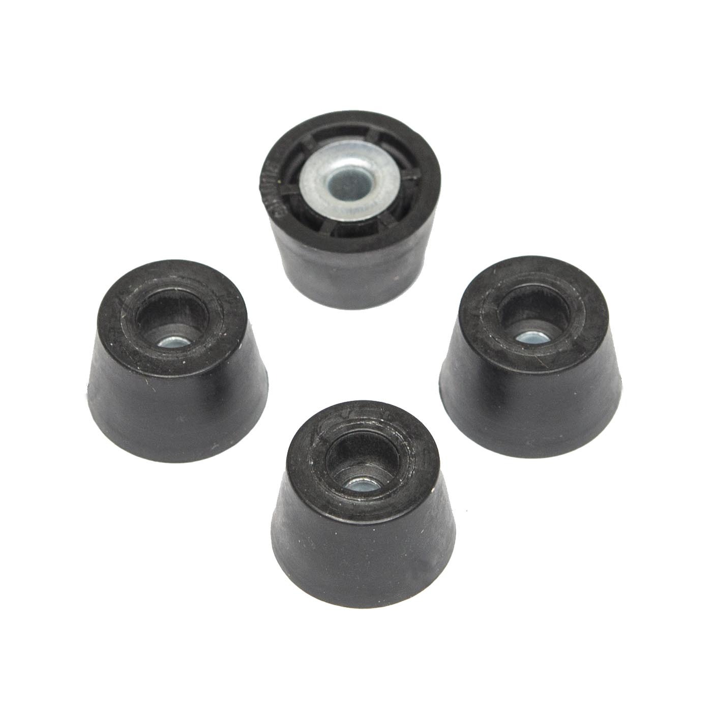 4 SUPER SMALL EXTRA TALL ROUND RUBBER FEET .370 H x 553 D -CRAFTS CUTTING BOARDS