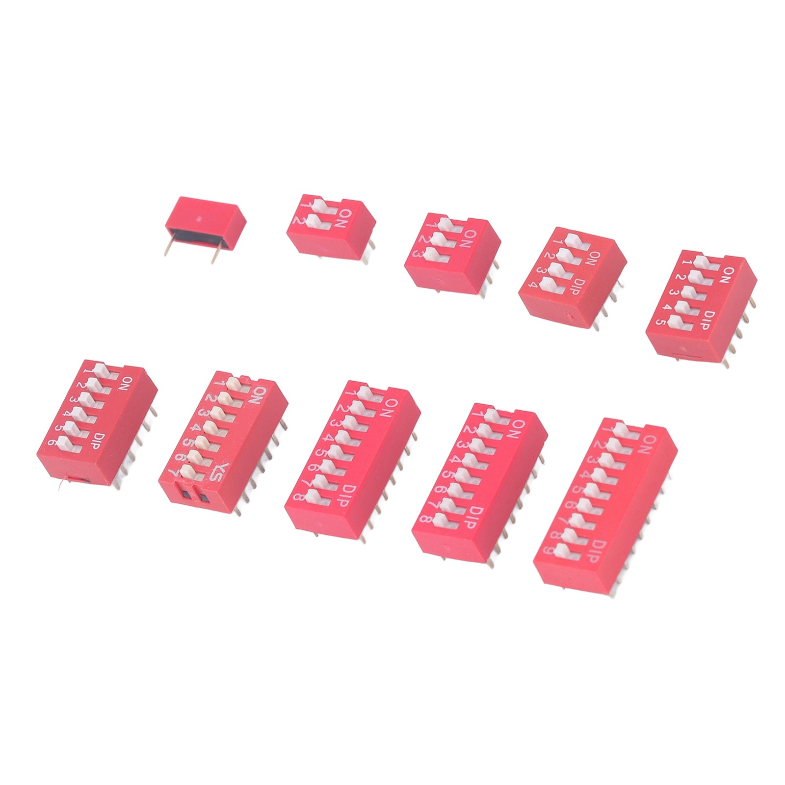 45Pcs Dip Switch Assorted Kit Durable Toggle Switch For Circuit Breadboards Hot