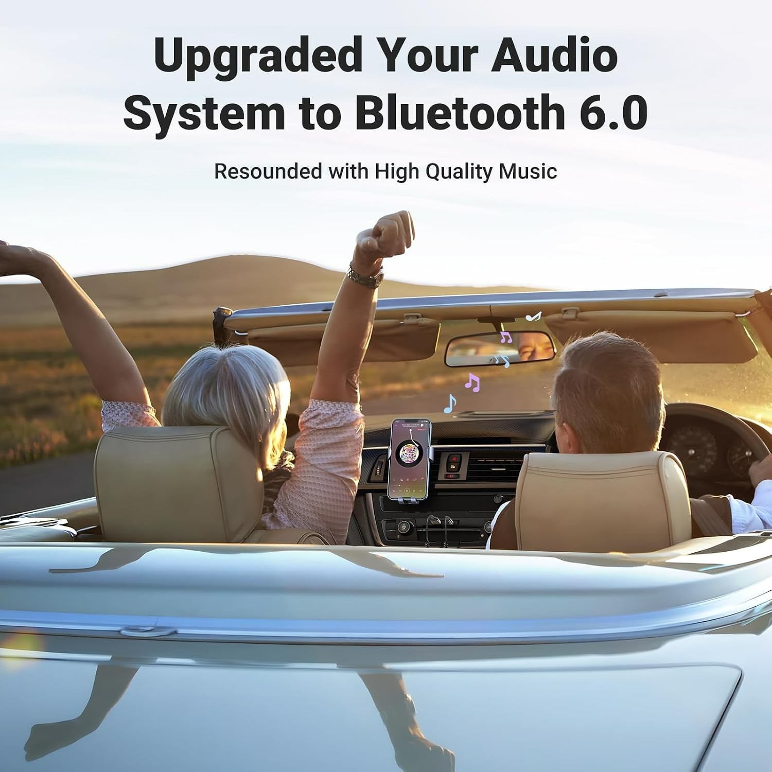 Durable Bluetooth Car Adapter with Plug-and-Play Setup for Music Streaming