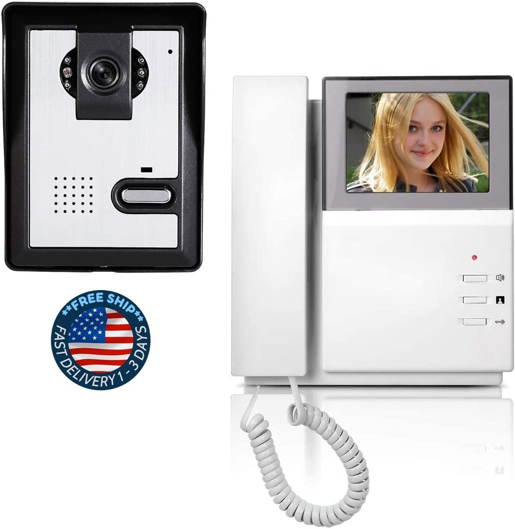 Timbre Con Camara Para La Puerta De La Casa Inalambrico Con Pantalla Telefono