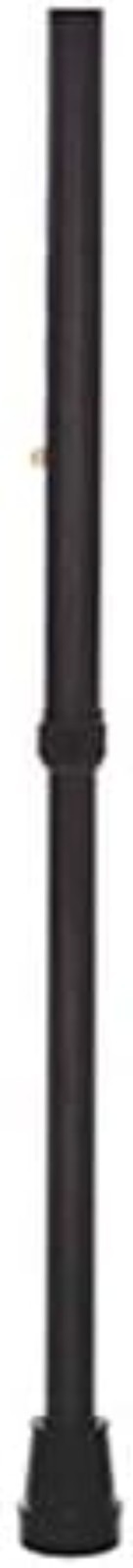 Black Rubber Cane Tips with Metal Washer for Stability - 2 Pack for 3/4" Canes