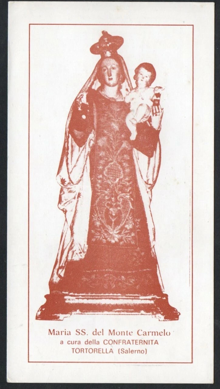 Holy card de la Virgin del Carmen santino image pieuses estampa