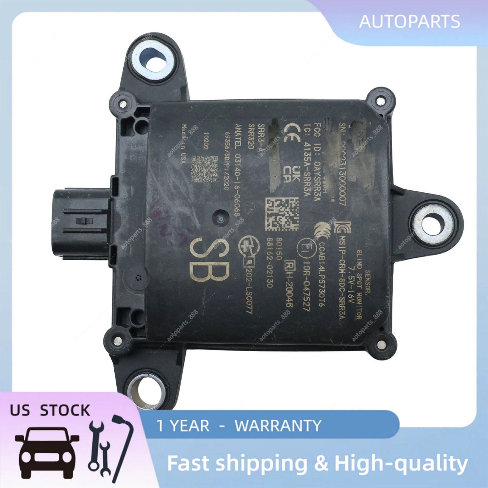 For 2023 - 2025 Toyota Corolla Rear Blind Spot Monitor Object Sensor 88162-02130