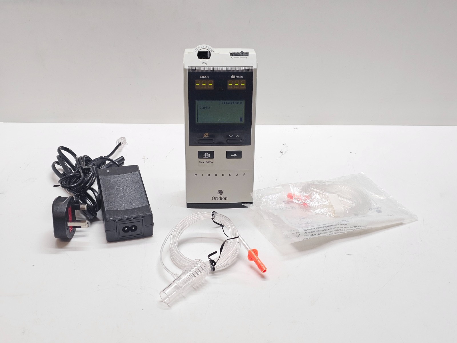 Oridion Microcap ETCO2 Microstream EtCO2 Monitor+New Battery
