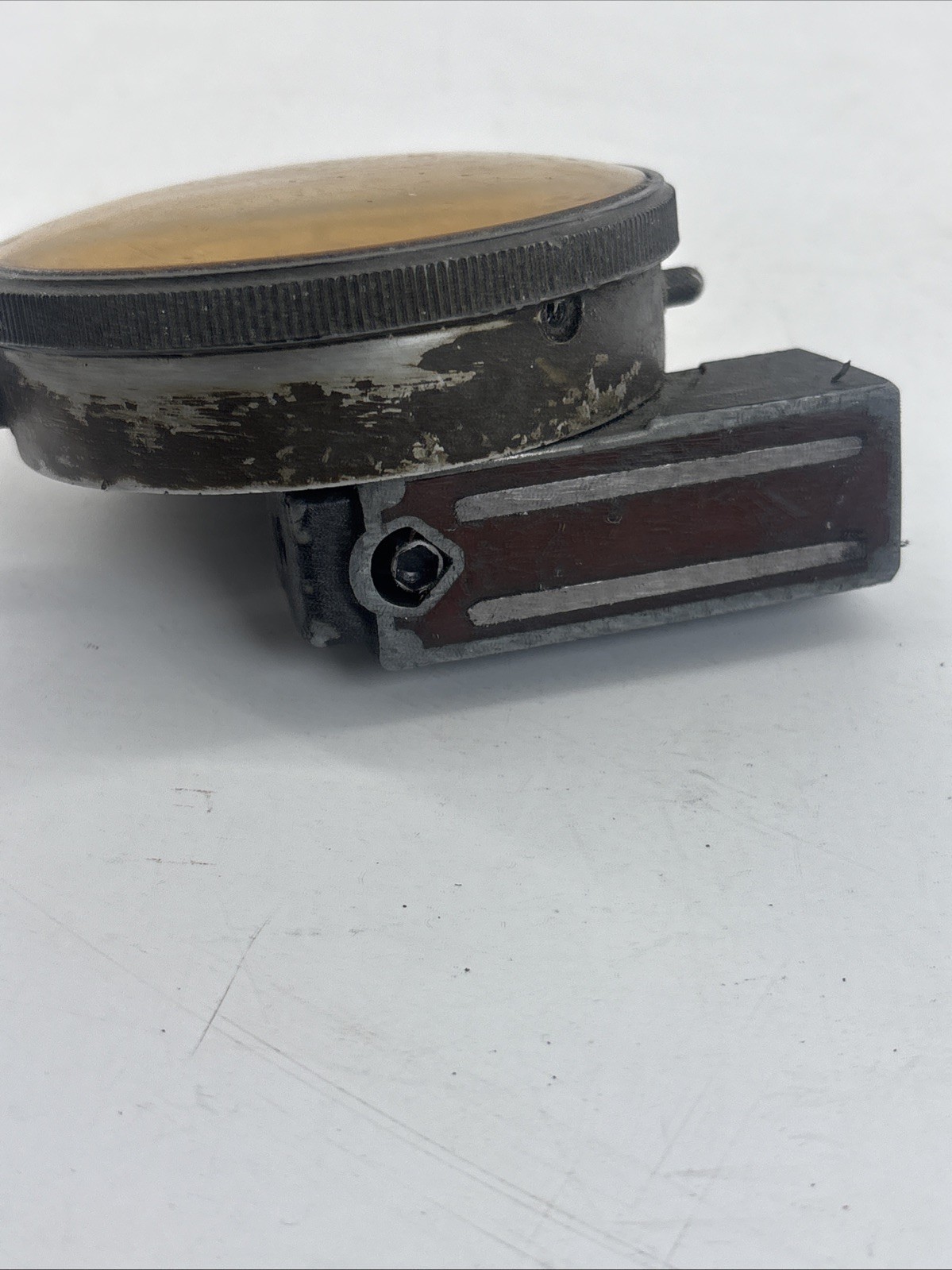 Large Starrett 655-341 Dial Indicator 1.000" range With Mighty Mag