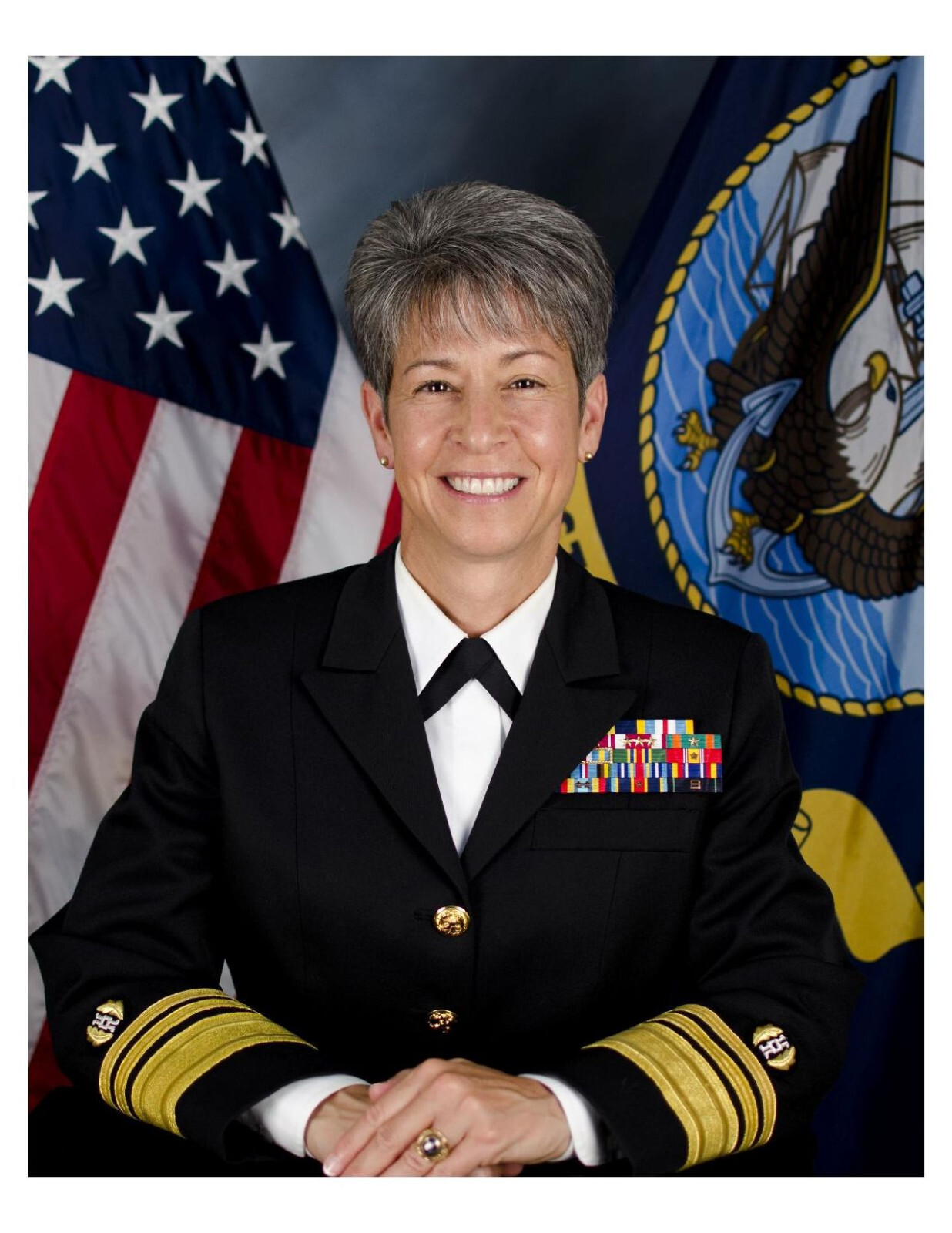United States Navy Admiral Nanette M. DeRenzi 8x10 Photo On 8.5" x 11"