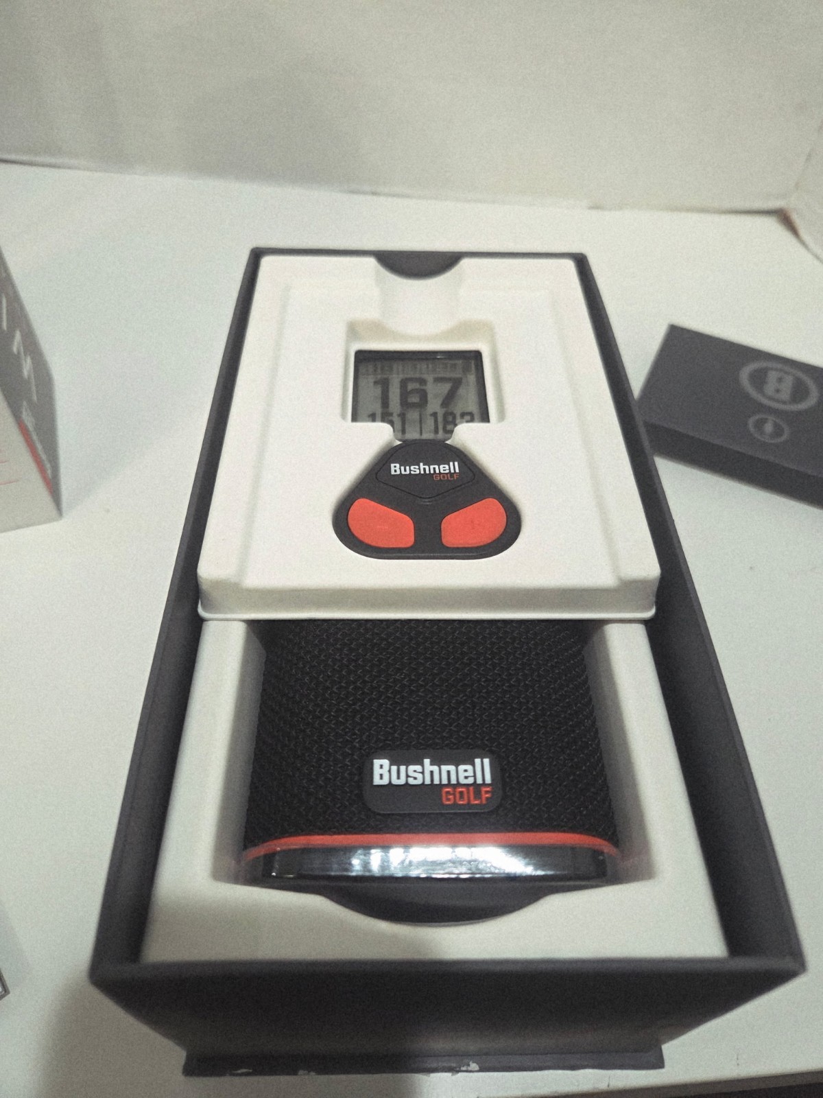 Bushnell Wingman View GPS Golf Speaker with Viewable LCD Screen, Open Box WORKS