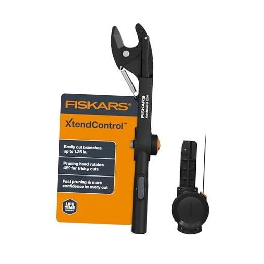 Fiskars XtendControl Rotating Tree Pruner Head with Automatic Cord Reel with
