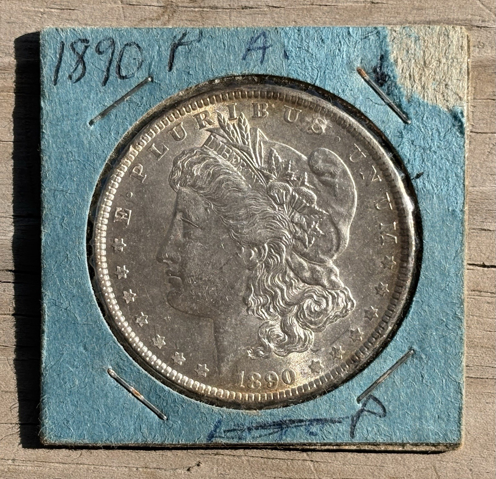 AU+ 1890 (P) Morgan Silver Dollar $1 90% Silver Coin USA