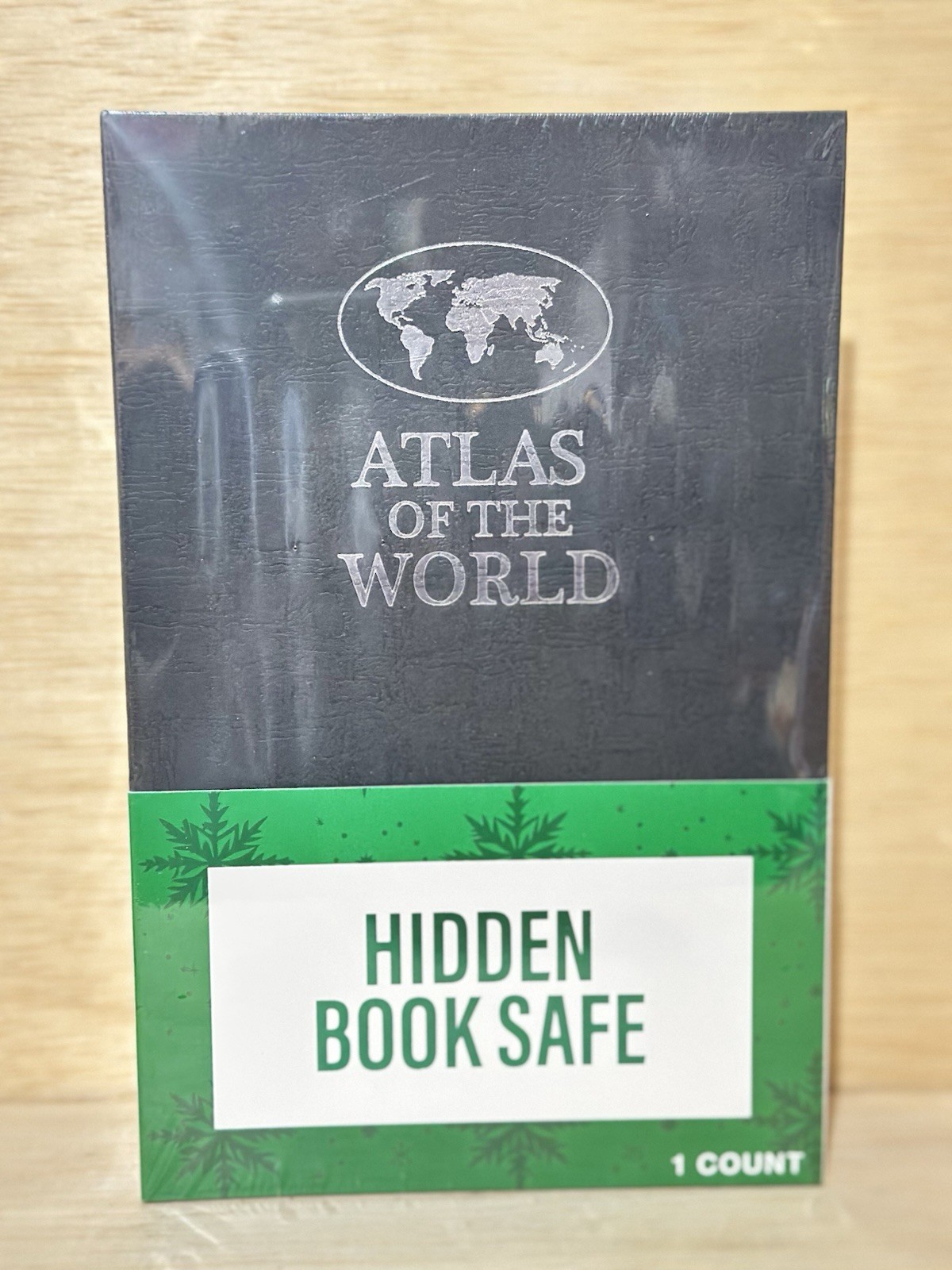 Hidden Book Safe Combination Secret World Atlas With Paperwork- Sealed