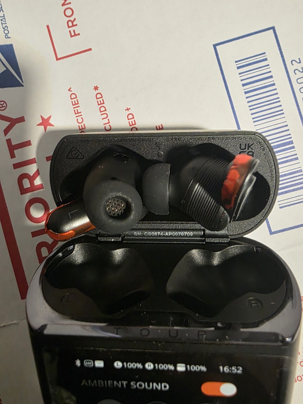 JBL Tour Pro 3 True Wireless Noise Black Genuine JBL **New With Red seals**