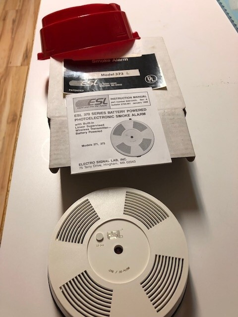 373  esl Sentrol 315 mh z UL s1 format dingle station smoke detector