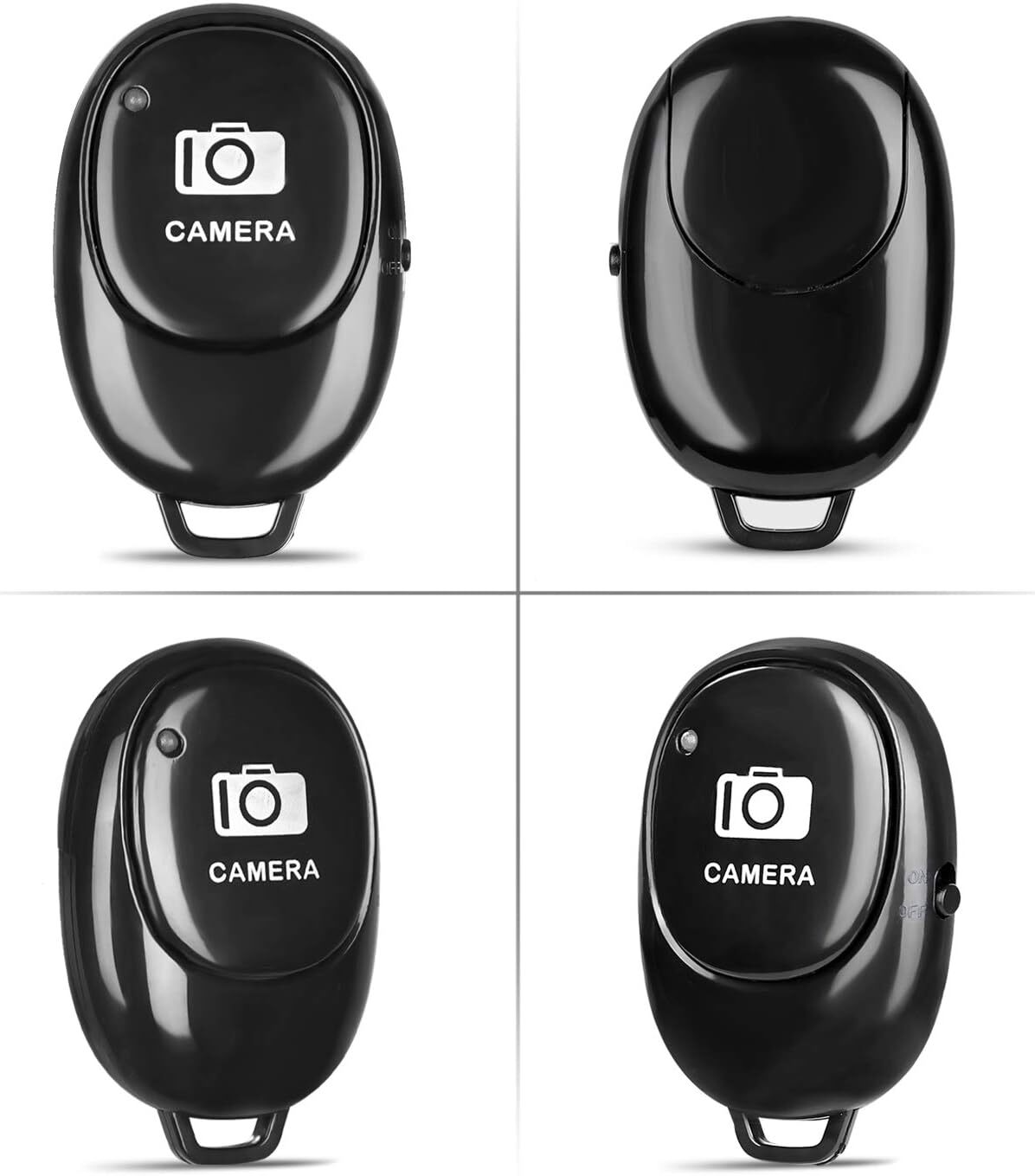 2 Pcs Camera Shutter Wireless Bluetooth Remote Control for Android Apple iPhone