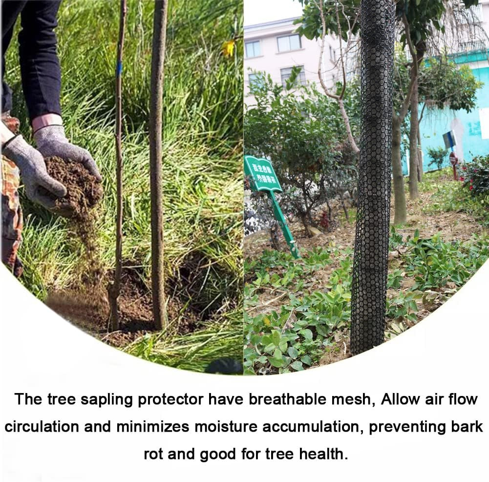 Mesh Tree Trunk Protectors, 6 Pack 40 Inches Tree Bark Protector Guard
