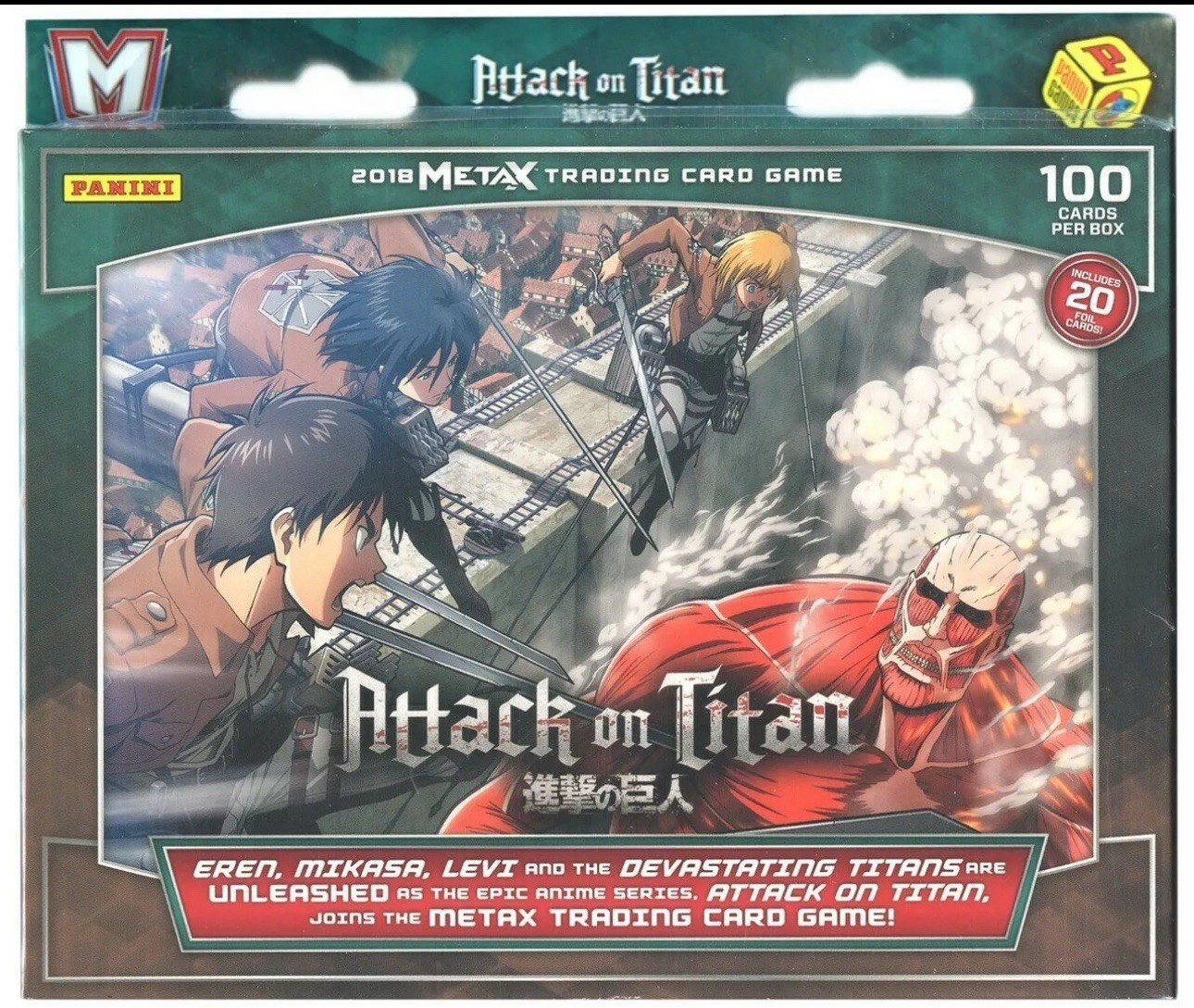 Attack on Titan Panini MetaX Dual Starter - 2 decks inside - tcg trading cards