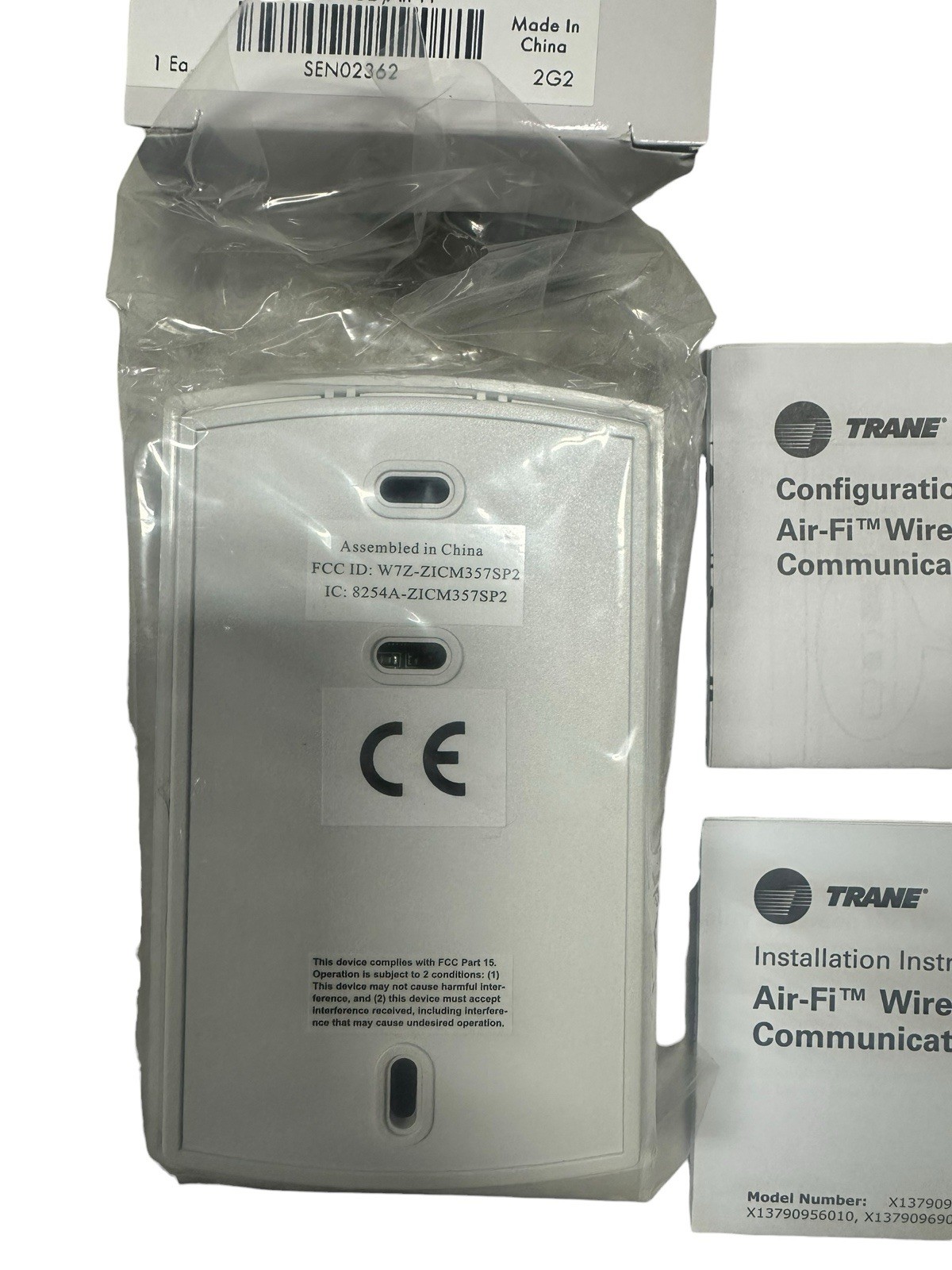 Trane Air-Fi X13790955010 SEN02362 Zone Sensor Wireless Rev M WCS-SD-SB NEW