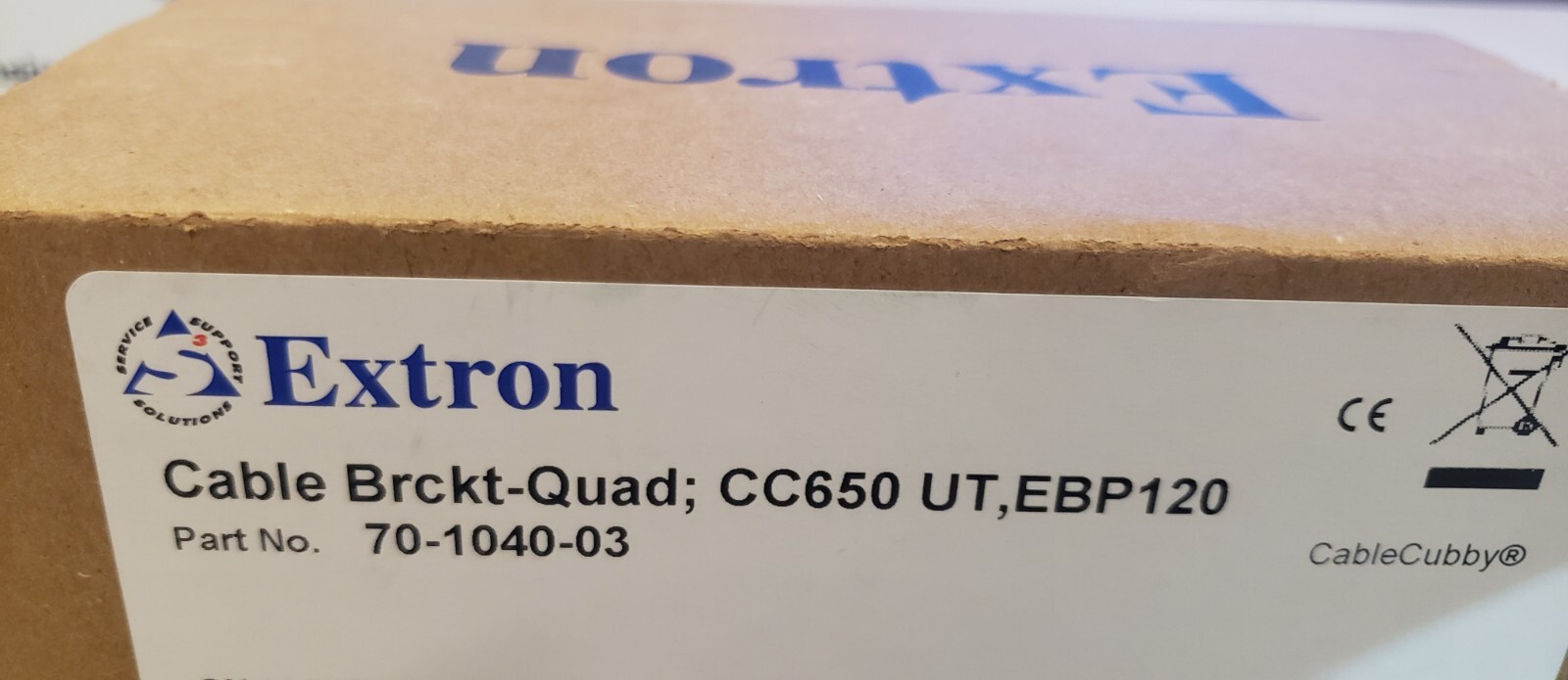 Extron Cable Cubby Cable Bracket Kit – Quad 70-1040-03