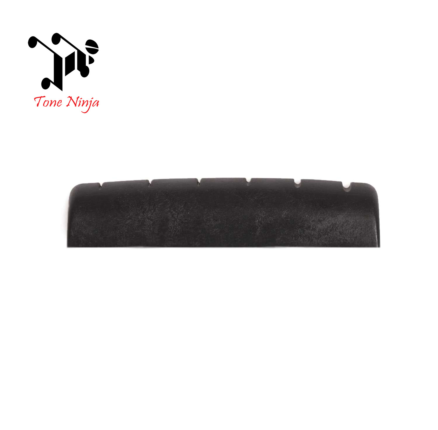 Genuine Tone Ninja Slotted Post 2014 Epiphone Nut, 5-Pack, Black NUT-008-B5