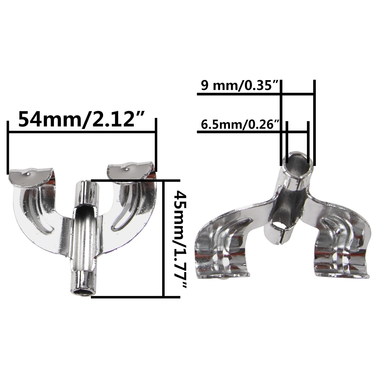 14Pcs Yootones Bass Drum Claw Hook Compatible with Silver