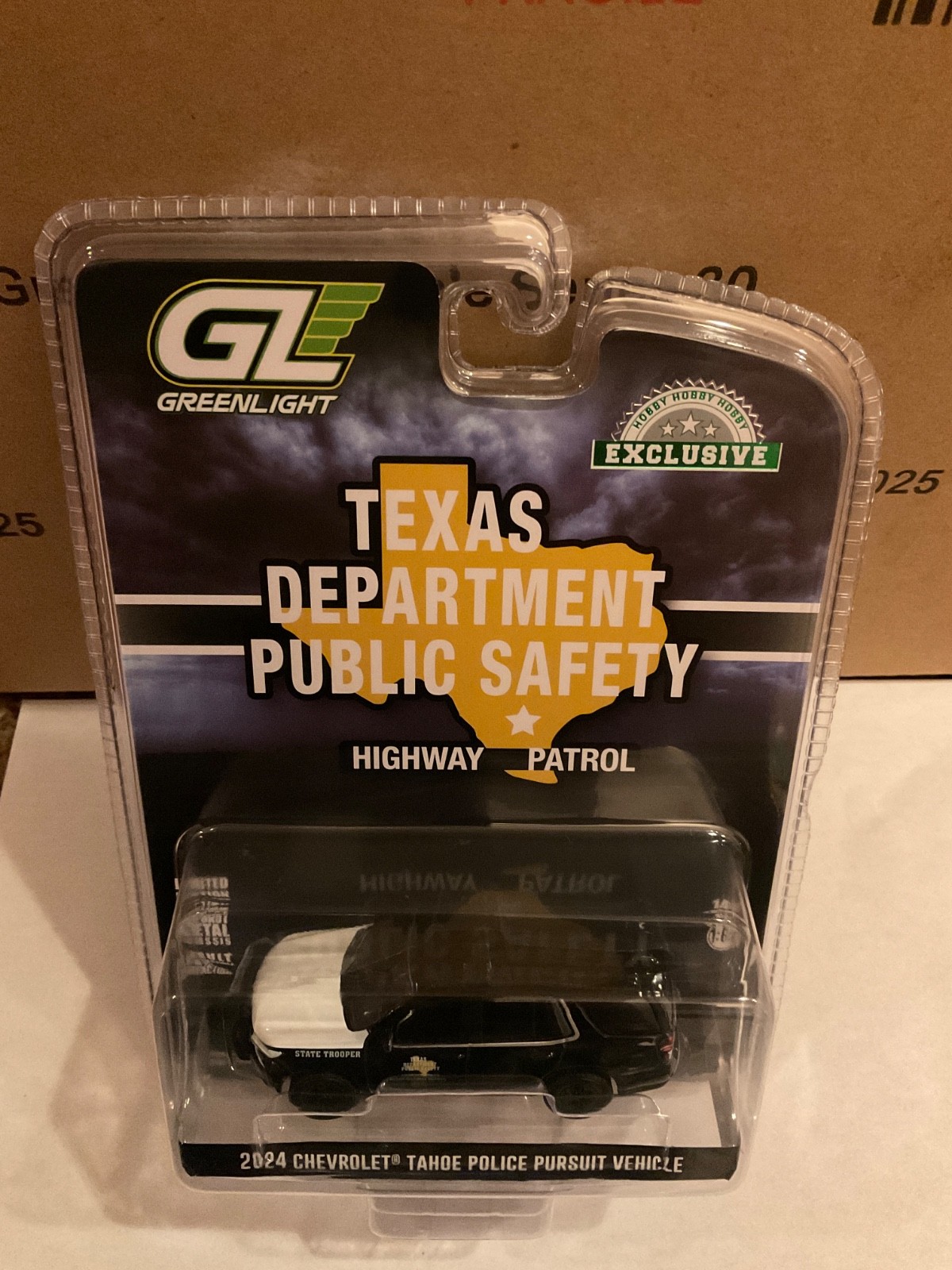 Greenlight Hobby Exclusive 1:64 2024  Chevrolet Tahoe  Texas Dept. of Safety