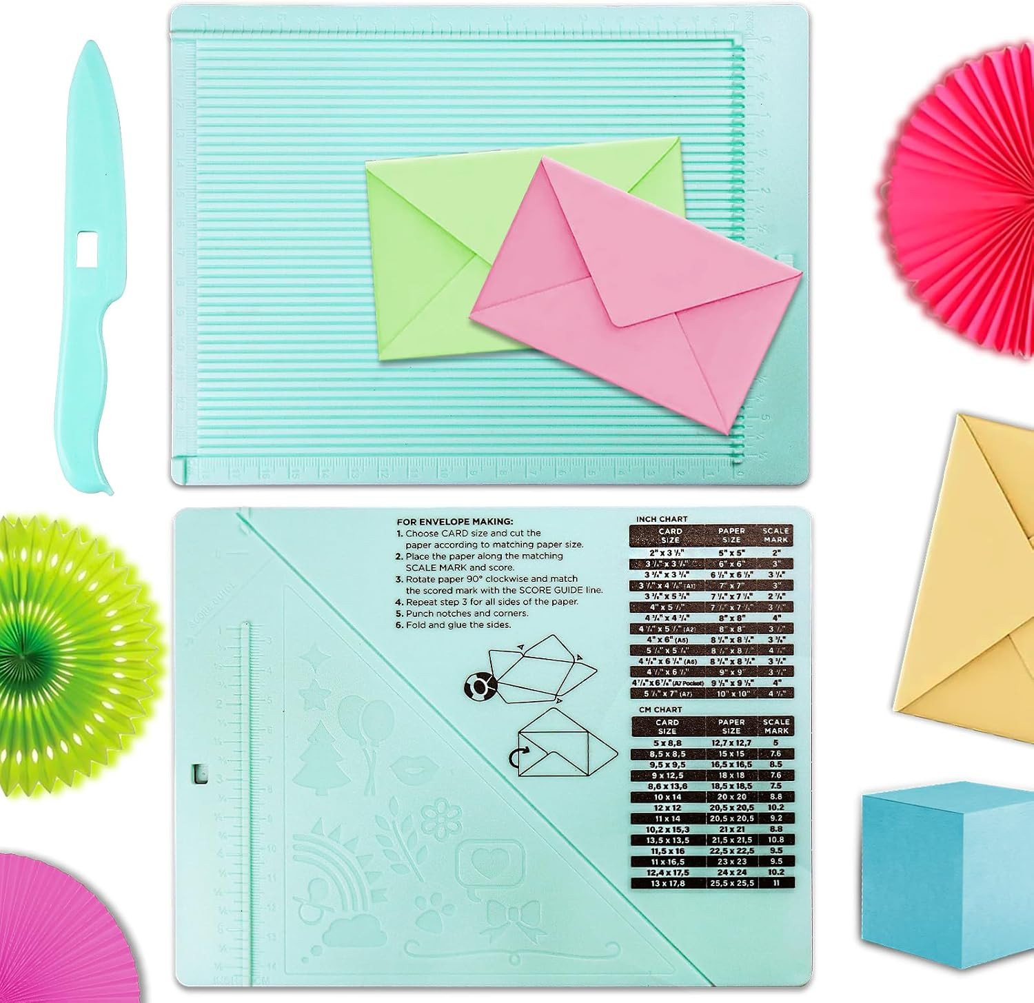 Scoring Board, Mini Scoreboard for Paper Crafts Card Making | Paper Scoring Tool