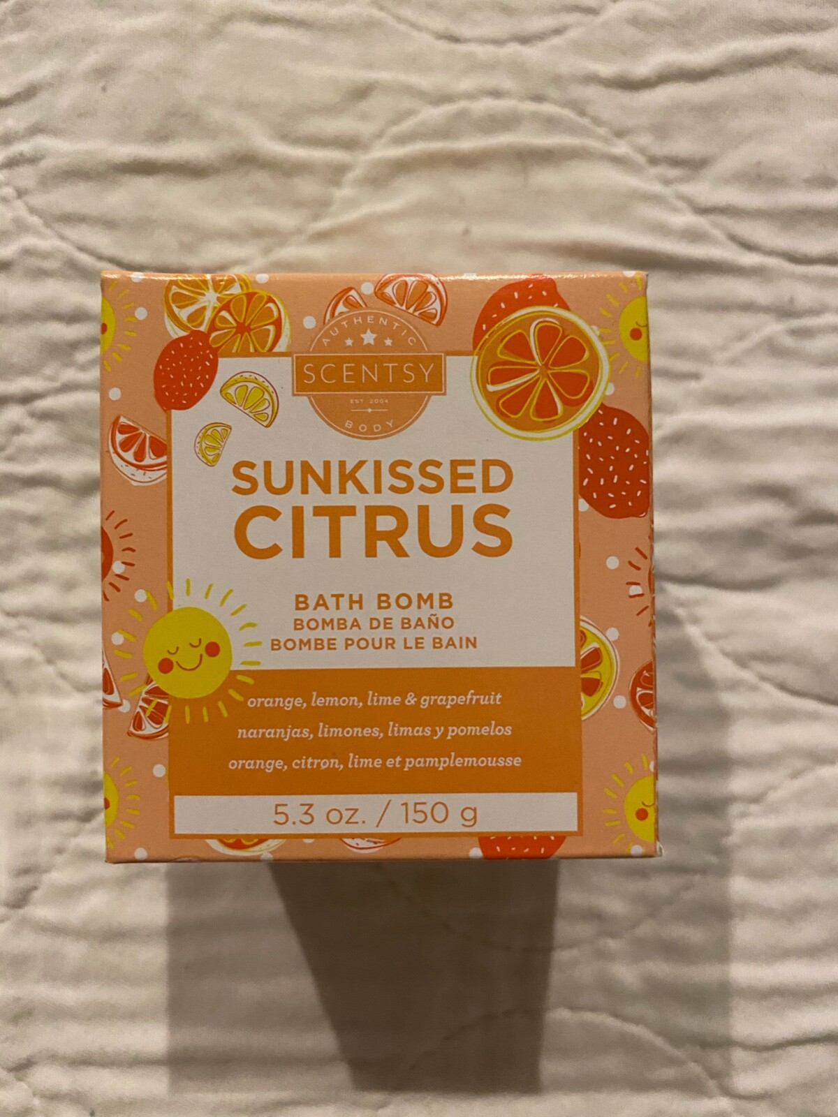 Scentsy Sunkisssed Citrus Bath Bomb 5.3 oz - NEW