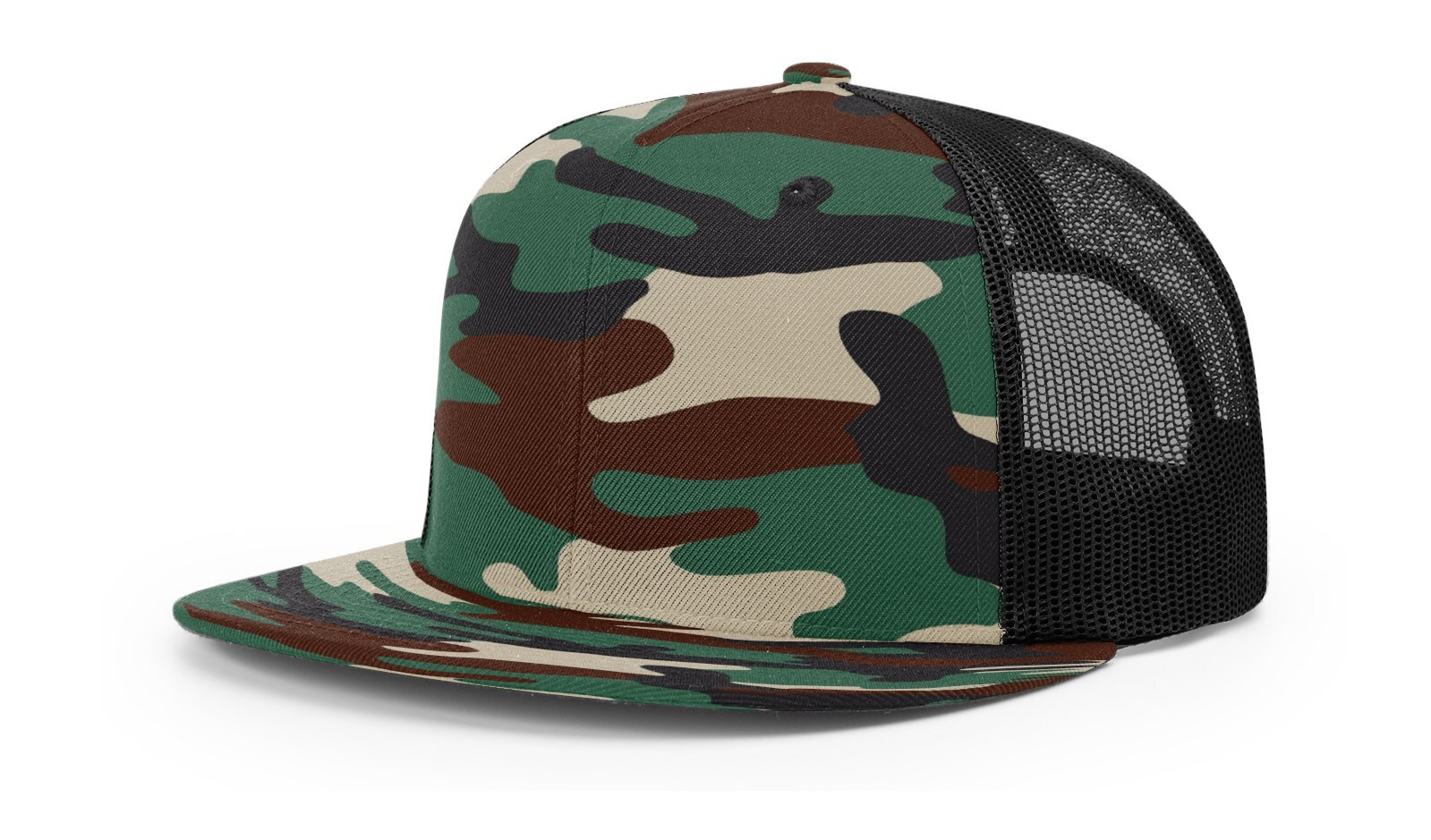 Richardson 511 Flatbill Trucker Cap Wool Blend Adjustable Snapback OSFM Hi-Pro