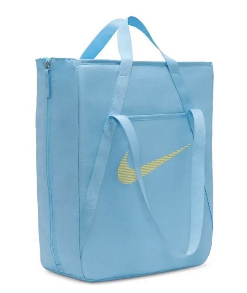 Nike Women's Gym Club Tote Bag - 28L - Aquarius Blue Travel Carry On