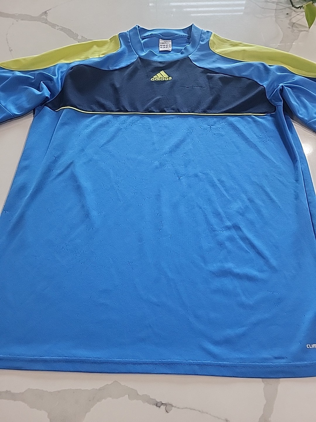 Adidas Blue Soccer Climalite Longsleeve Goalie Jersey Unisex Size Adult XL