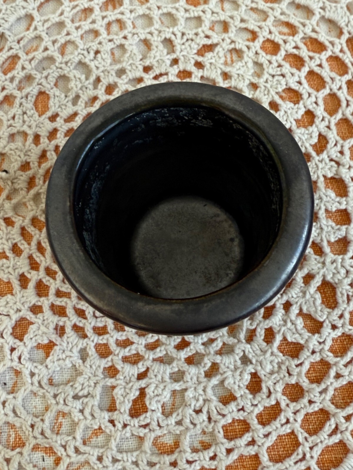 Vintage 70's Mini 3" Flower Pot Sewing Thimble Shape