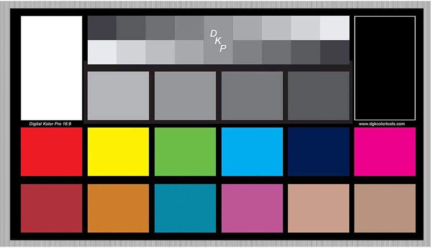 Digital Kolor Pro 169 Large Color Calibration and Video Chip Chart 2-Pack
