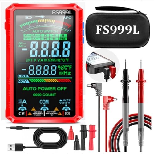 Digital Multimeter, FS999L Multimeter, USB Rechargeable Digital Multimeter –