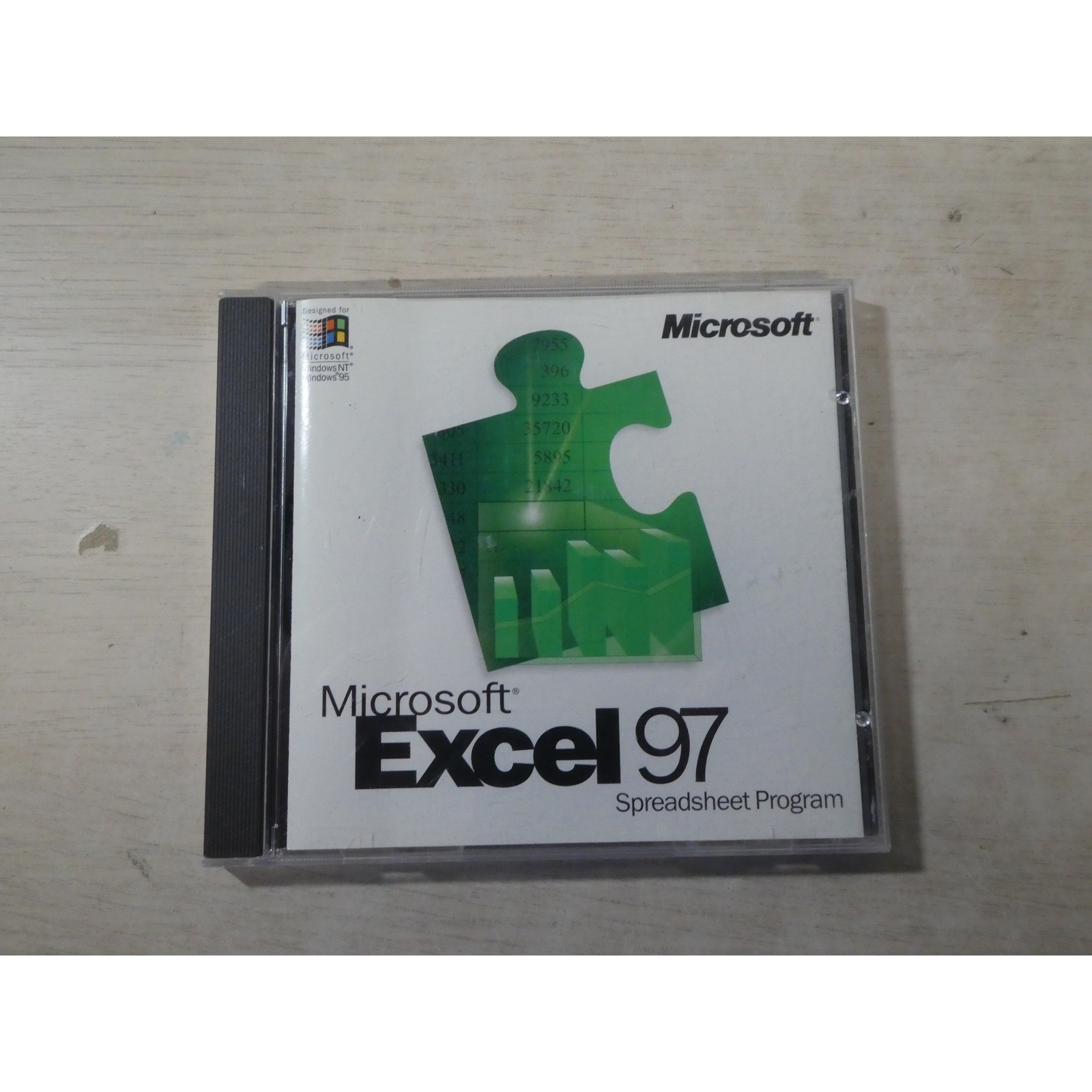 Microsoft Excel 97 Spreadsheet Program Windows 95 NT Vintage Software CD-ROM SR
