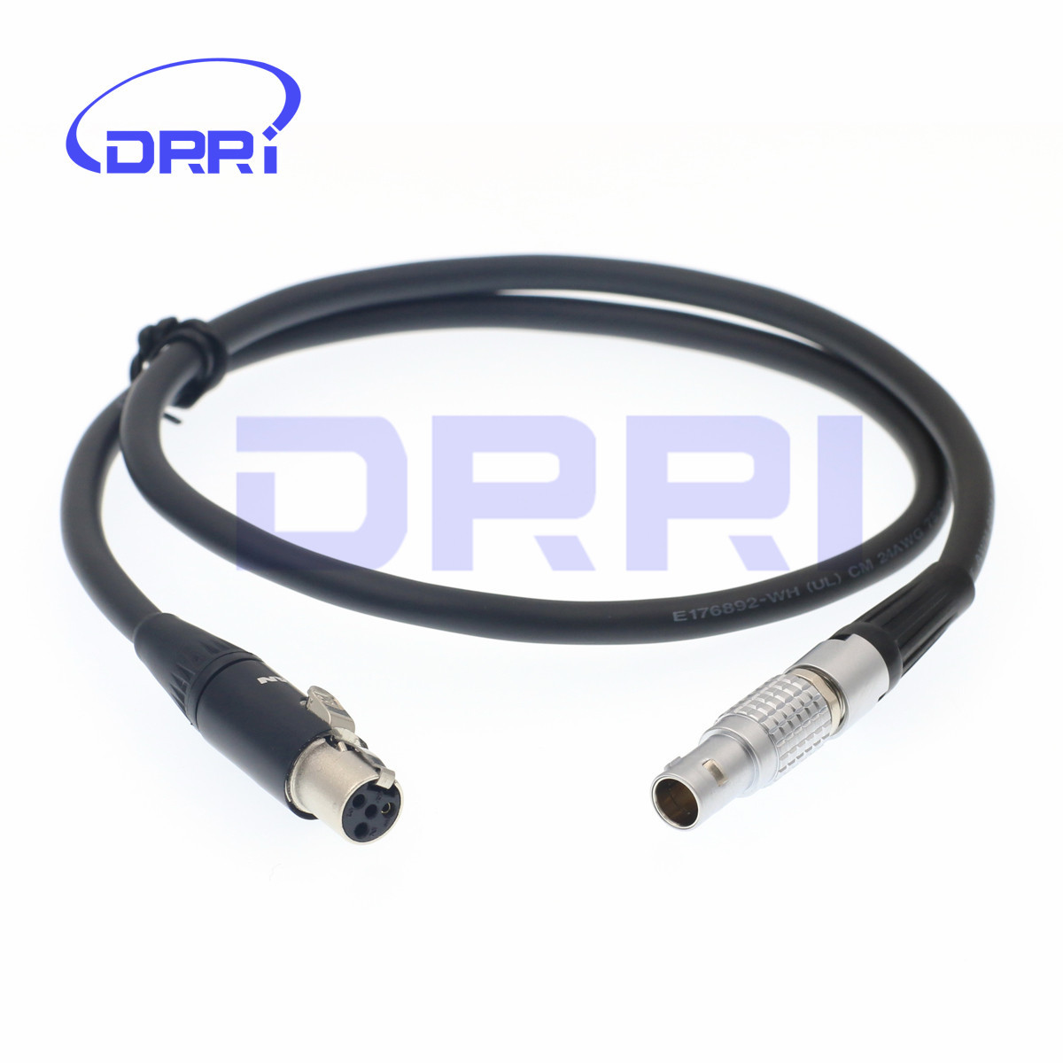 4 pin Female Mini XLR to 0B 2pin male Cable for TV Logic Monitor ARRI Camera