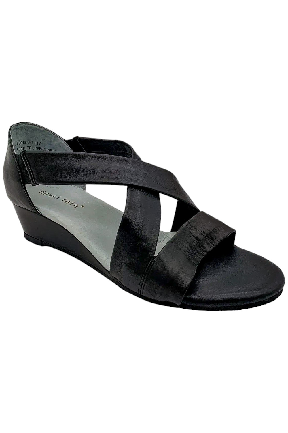 David Tate Women's Swell Wedge Sandal Black