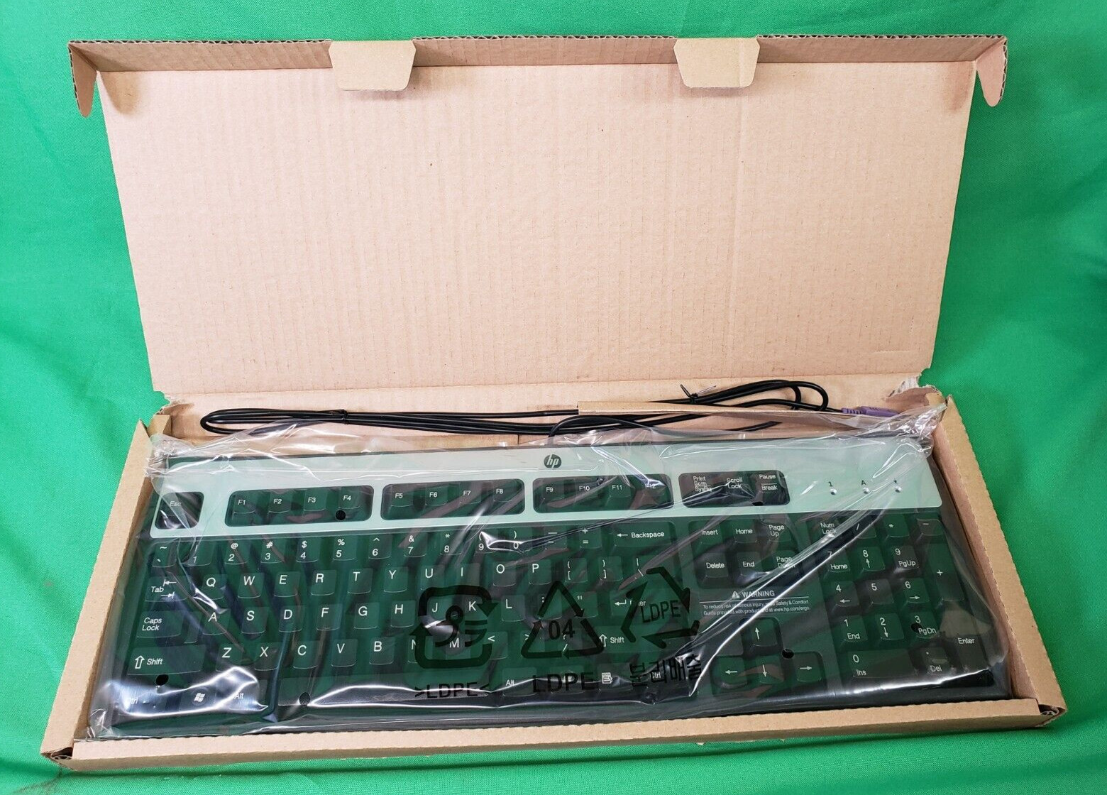 Lot Of 2: HP SK-2880 PS/2 Wired Desktop Keyboard 434820-002 Black QWERTY English