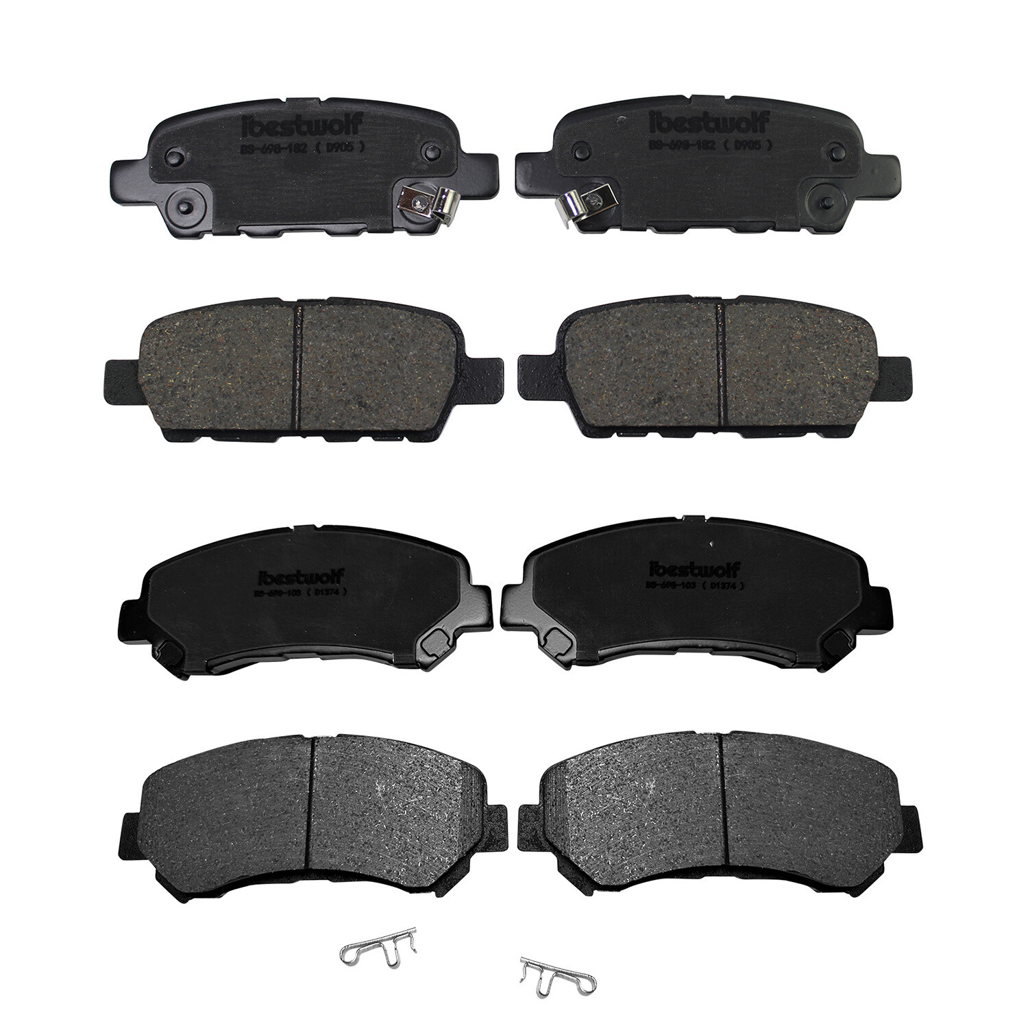 FRONT & REAR Ceramic Brake Pads For 2009-2018 2019 Nissan Maxima Sentra Juke