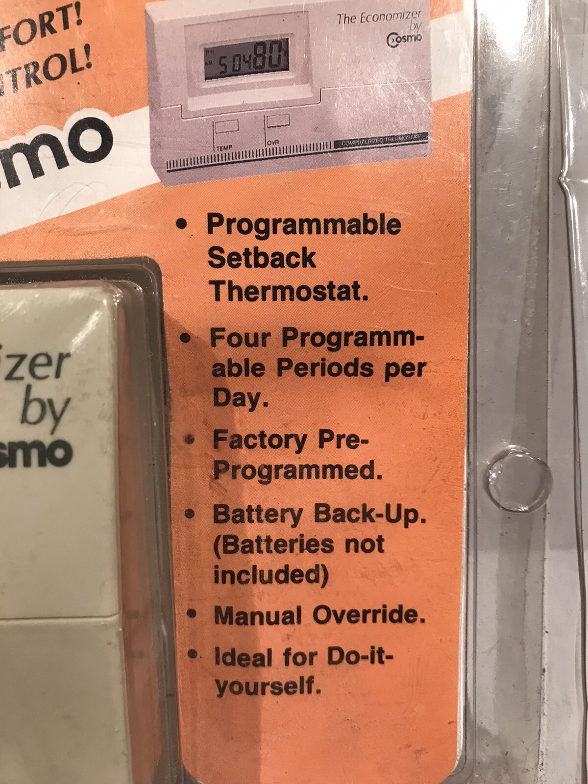 Thermostat "The Economizer" 4 Program Periods Day By Cosmo VTG Programmable