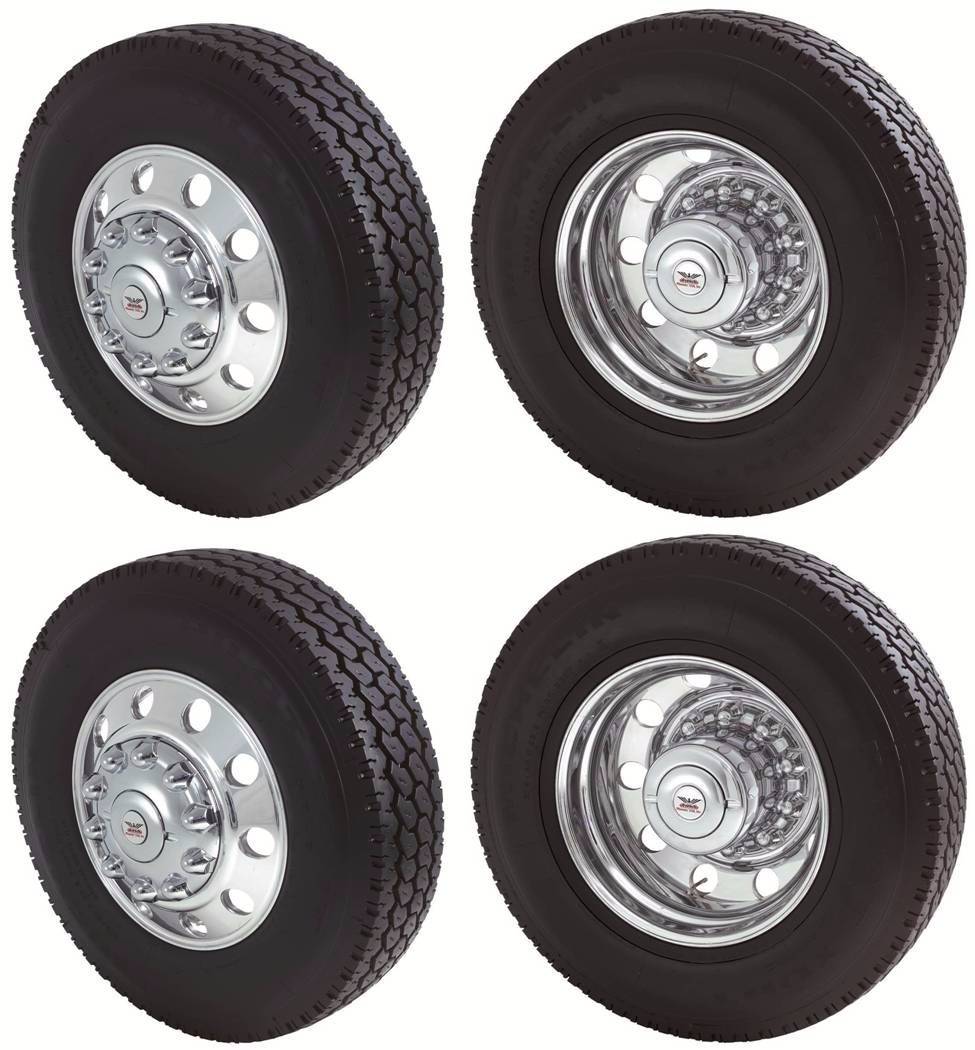 2005 TO 2016 FORD F450 F550 19.5 10 Lug, HUB COVER, WHEEL LINER - FRONT & REAR